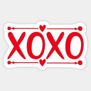 Hugs and Kisses xoxo Sticker